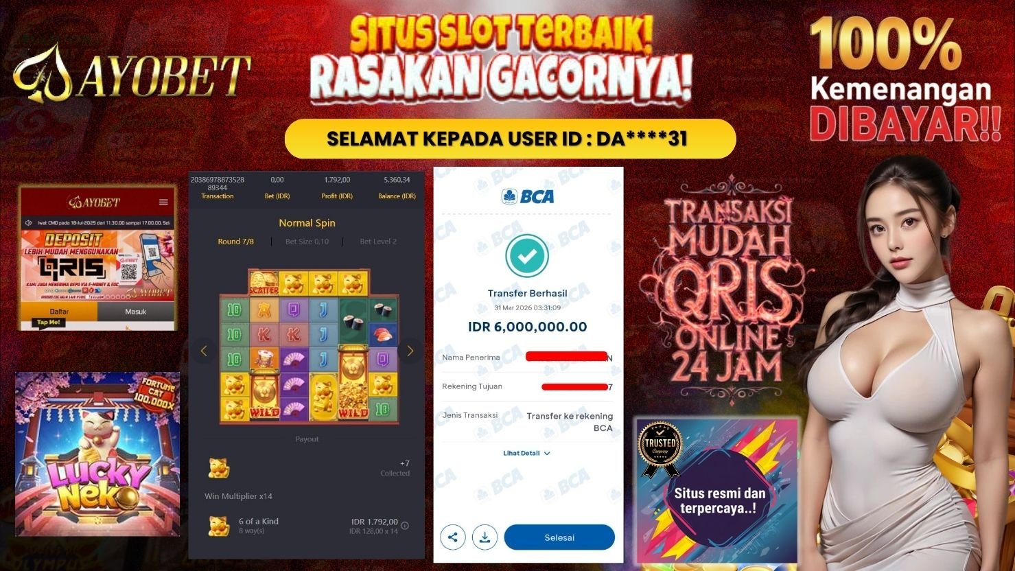 AYOBET JACKPOT SLOT LUCKY NEKO